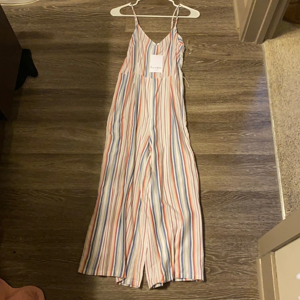 Striped jumpsuit